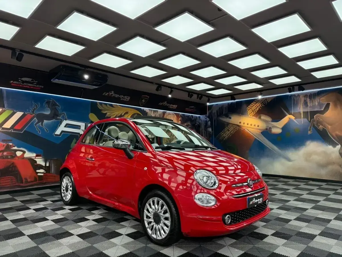 Usata Fiat 500C Collezione 95 CV (69 kW) 2018 Rosso Cabrio
