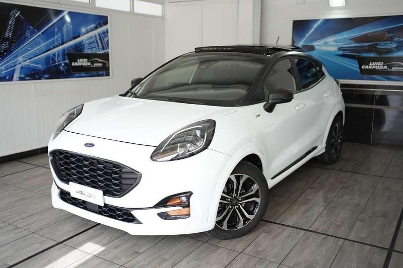 Frozen white Usata 2021 Ford Puma ST-Line SUV | 14.990 € (Buon prezzo) - Immagine 1/4