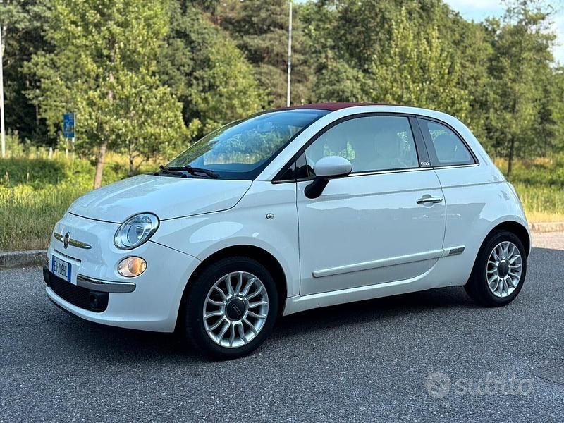 Usata Fiat 500C Lounge 69 CV (50 kW) 2011 Bianco Cabrio