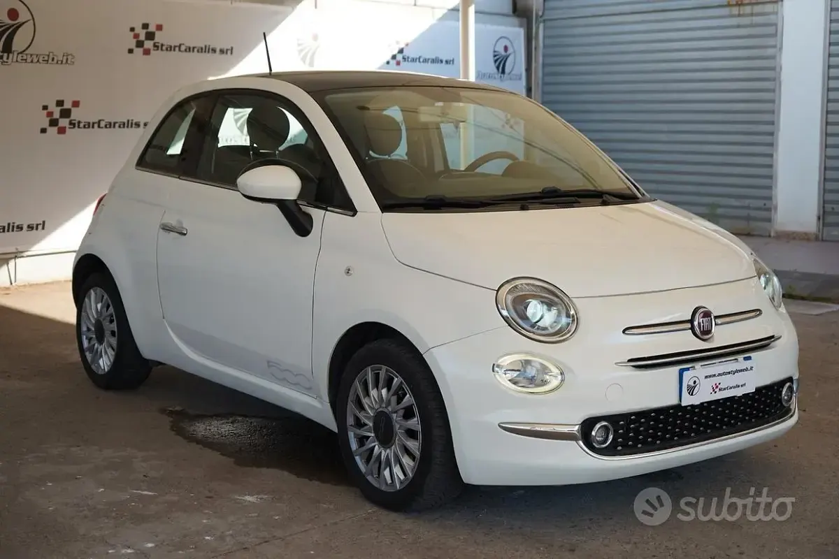 Usata Fiat 500 Lounge 95 CV (69 kW) 2016 Bianco Berlina