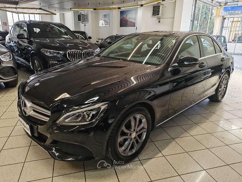 Usata Mercedes C180 Avantgarde 156 CV (114 kW) 2017 Nero Berlina