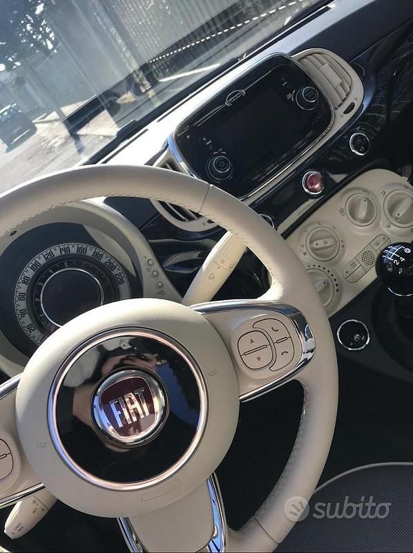 Usata Fiat 500 Lounge 69 CV (50 kW) 2017 Nero Utilitaria