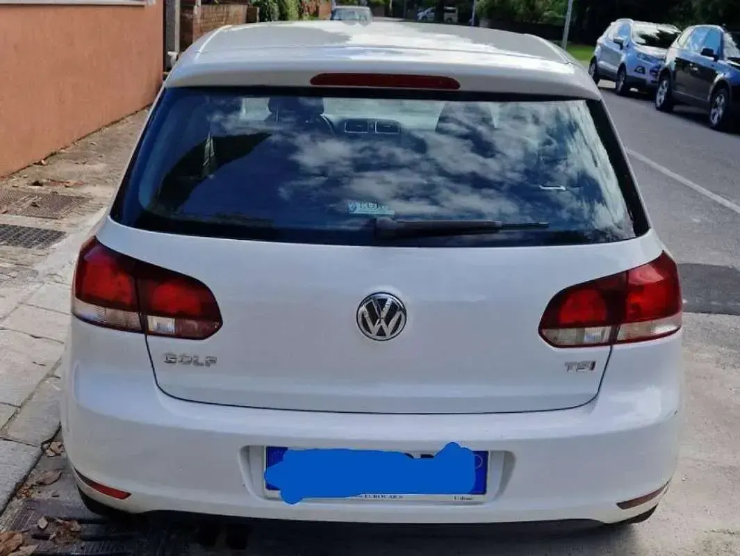 Usata VW Golf VI Highline 122 CV (89 kW) 2011 Bianco Utilitaria