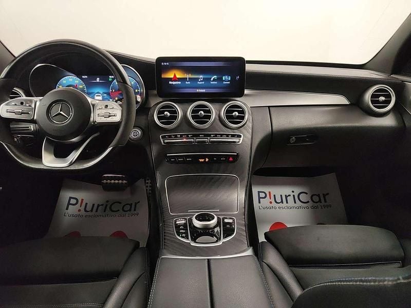 Usata Mercedes C220 AMG line 194 CV (142 kW) 2021 Nero Station wagon