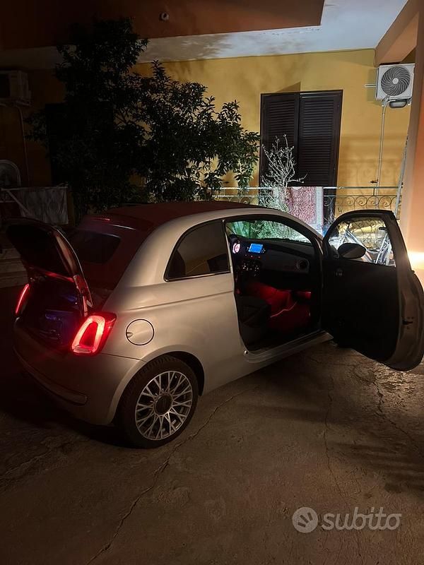 Usata Fiat 500 Lounge 95 CV (69 kW) 2012 Grigio Cabrio
