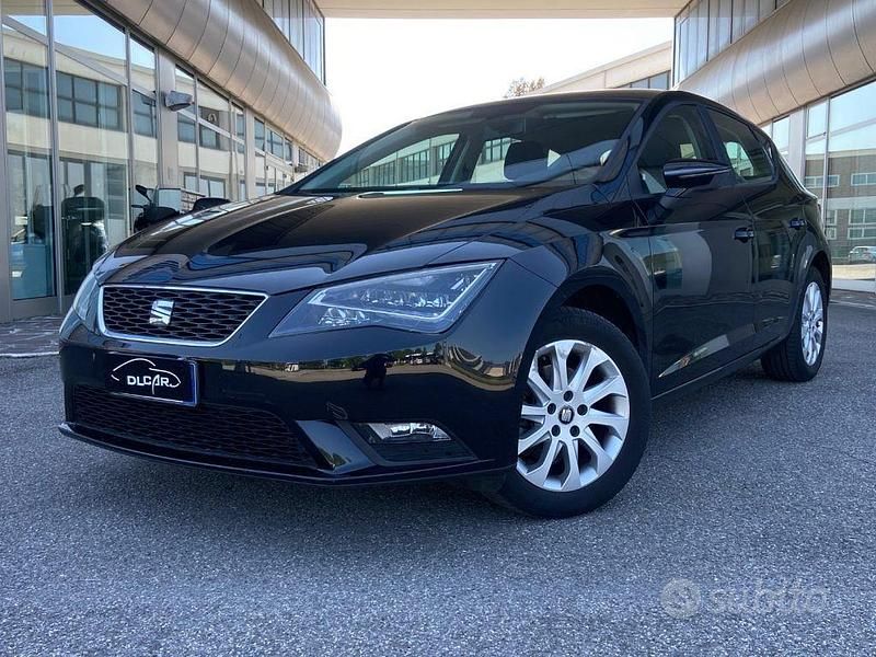 Usata Seat Leon Style 110 CV (80 kW) 2016 Nero Berlina