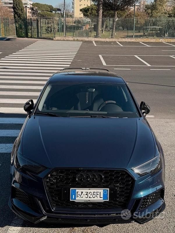 Usata Audi A3 S-Line 150 CV (110 kW) 2019 Blu Berlina