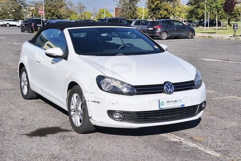 Usata VW Golf 105 CV (77 kW) 2011 Bianco Cabrio