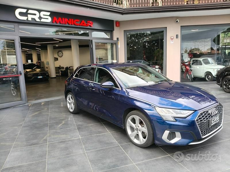 Usata Audi A3 Advanced 116 CV (85 kW) 2021 Blu Berlina
