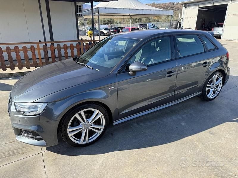 Usata Audi A3 S-Line 150 CV (110 kW) 2017 Grigio Berlina