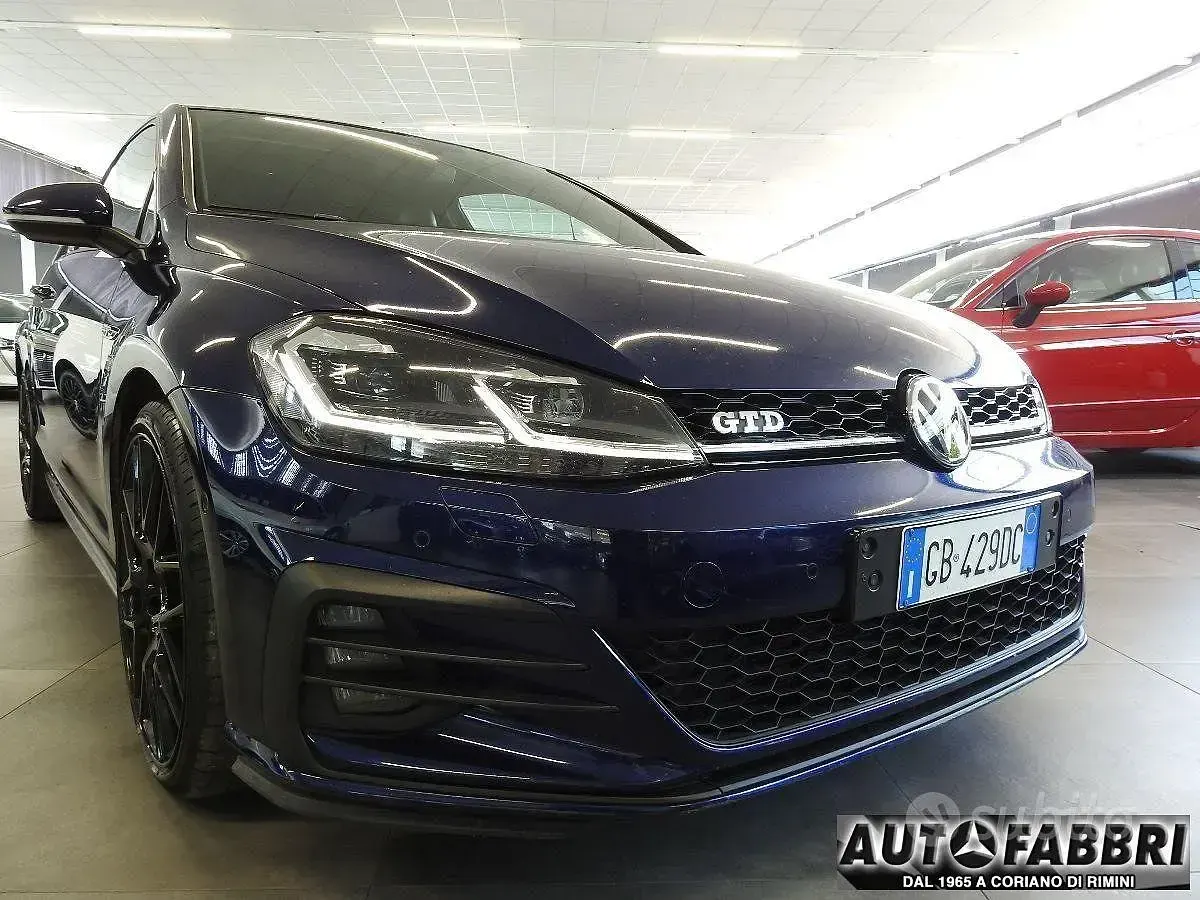 Usata VW Golf VII GTD 184 CV (135 kW) 2017 Blu Berlina