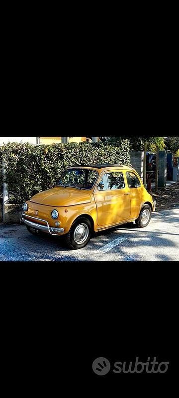 Usata Fiat 500 1960 Giallo Utilitaria