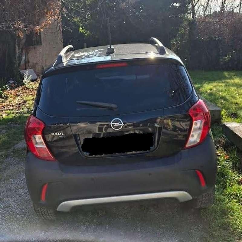 Usata Opel Karl Rocks 75 CV (55 kW) 2018 Nero Utilitaria