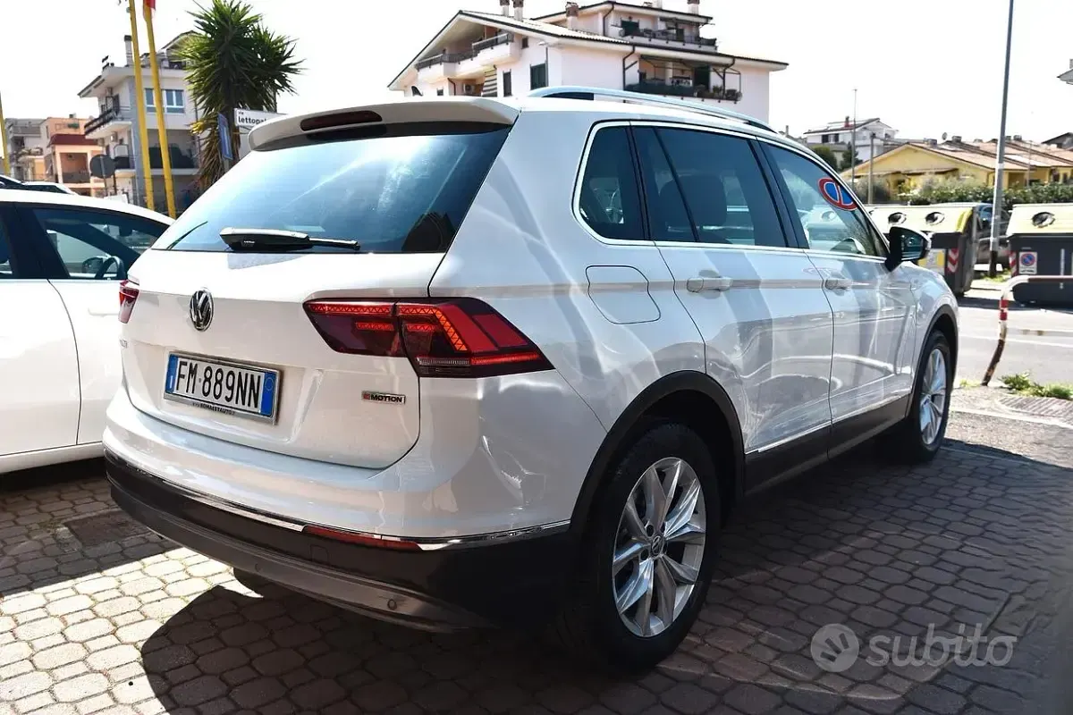 Usata VW Tiguan Style 150 CV (110 kW) 2018 Bianco SUV