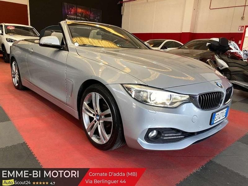 Usata BMW 420 Sport Line 184 CV (135 kW) 2015 Argento Cabrio