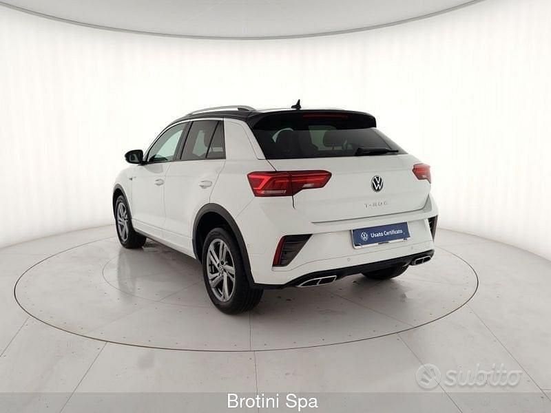 Usata VW T-Roc R-line 110 CV (80 kW) 2023 Bianco SUV