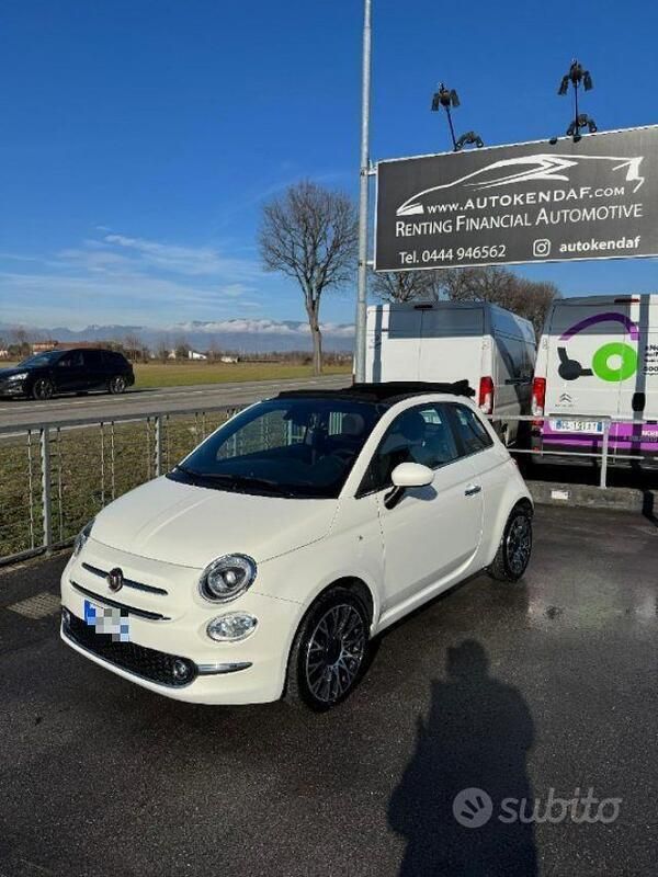 Usata Fiat 500C Connect 70 CV (51 kW) 2023 Bianco pastello Cabrio