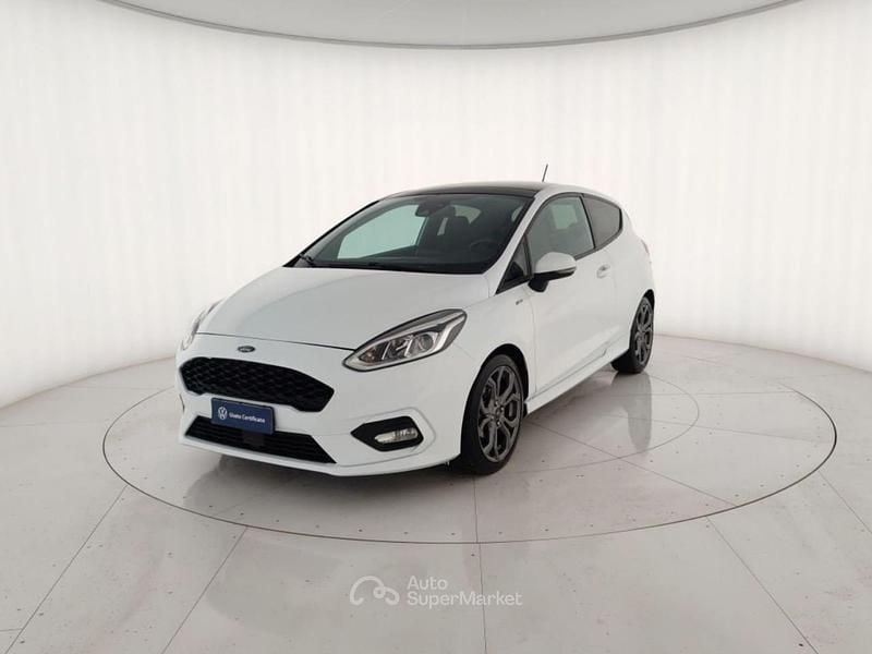 Bianco pastello Usata 2018 Ford Fiesta ST-Line Utilitaria | 10.000 € (Buon prezzo) - Immagine 1/4