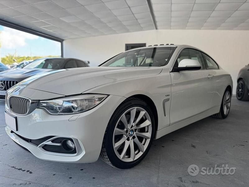 Usata BMW 420 184 CV (135 kW) 2014 Bianco Coupé