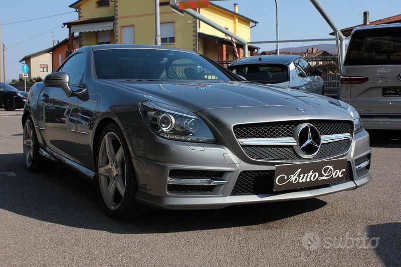 Usata Mercedes SLK200 Premium 184 CV (135 kW) 2013 Grigio Cabrio