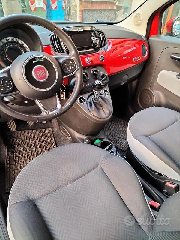 Usata Fiat 500 Pop 69 CV (50 kW) 2018 Rosso Utilitaria