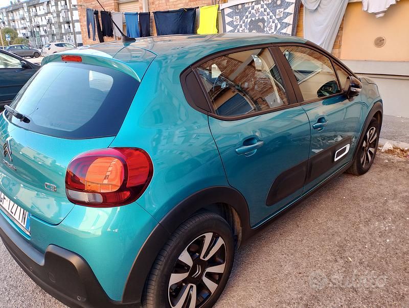 Usata Citroën C3 102 CV (75 kW) 2021 Verde Utilitaria