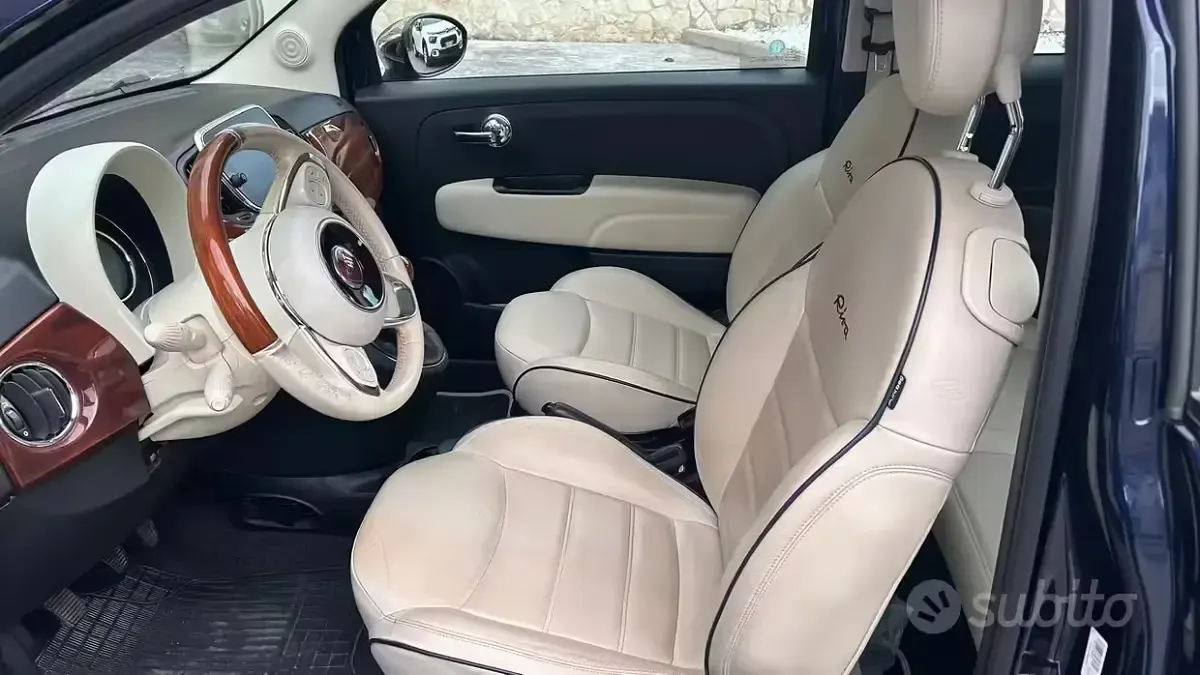 Usata Fiat 500 Riva 69 CV (50 kW) 2017 Blu Utilitaria