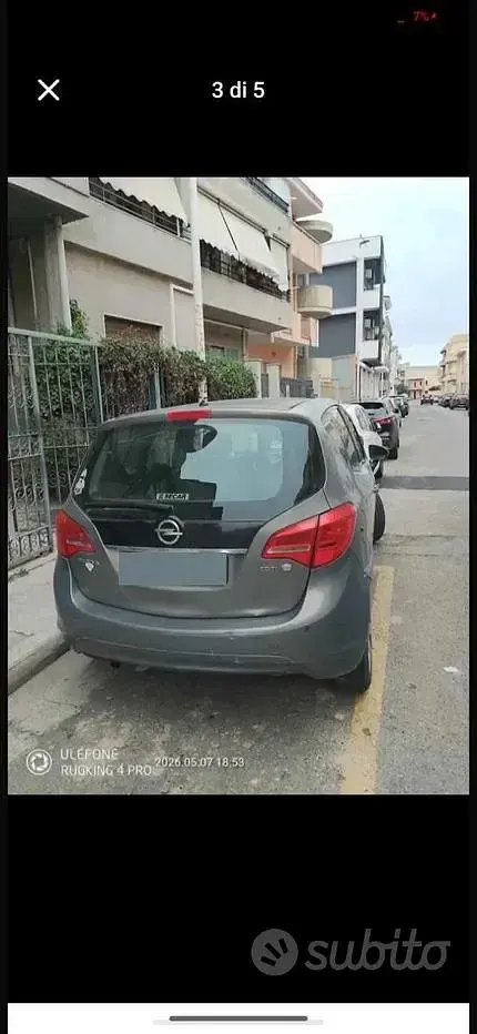 Usata Opel Meriva 75 CV (55 kW) 2011 Grigio Monovolume