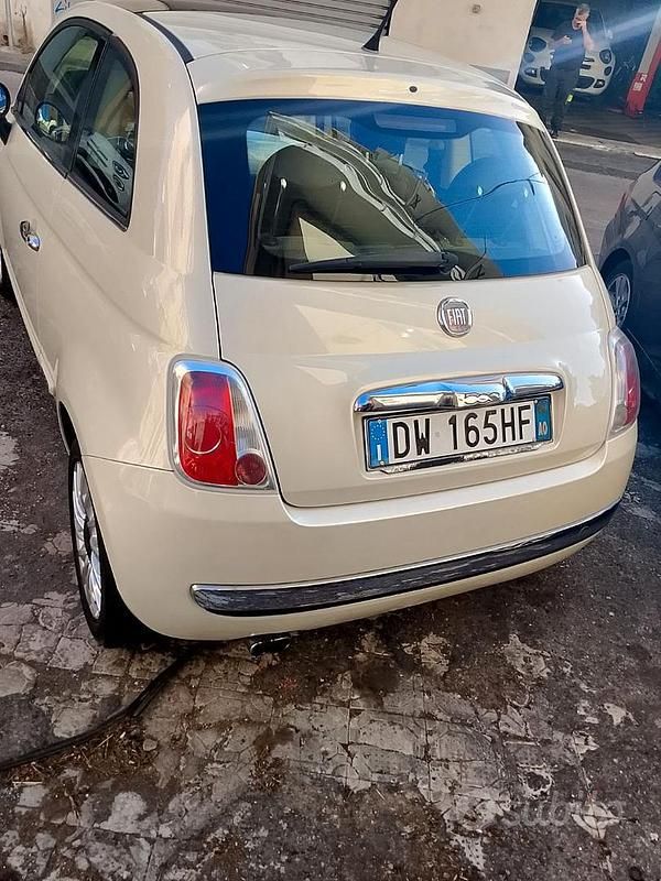 Usata Fiat 500 75 CV (55 kW) 2010 Bianco Berlina