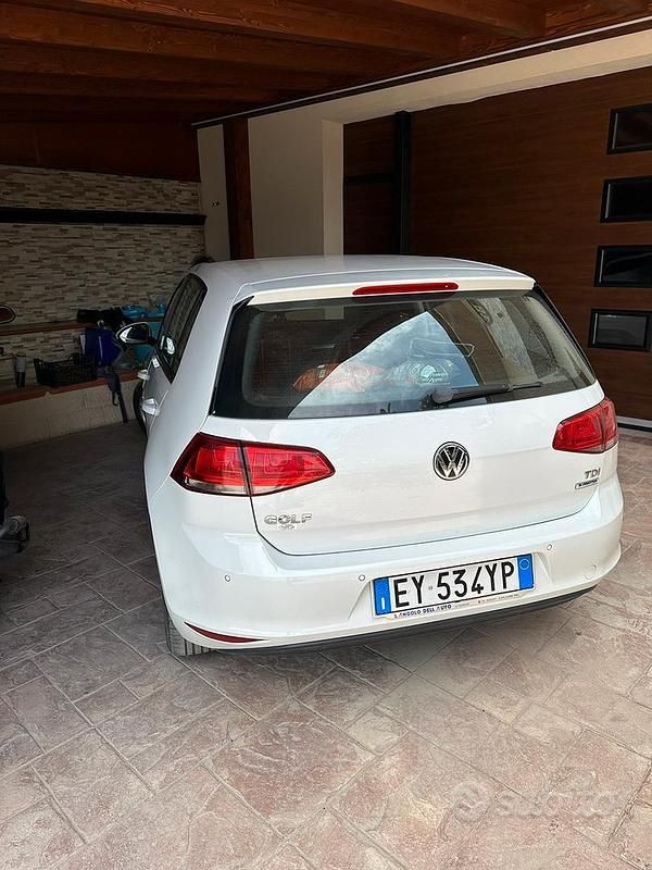 Usata VW Golf VII 90 CV (66 kW) 2014 Bianco Berlina