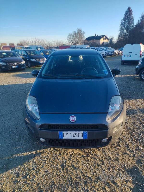 Usata Fiat Punto Lounge 75 CV (55 kW) 2014 Grigio Utilitaria