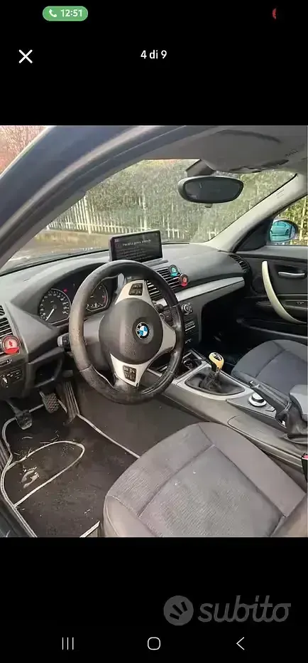 Usata BMW 118 122 CV (89 kW) 2008 Nero Utilitaria