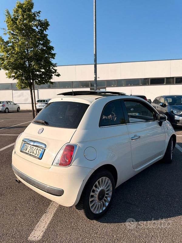 Usata Fiat 500 69 CV (50 kW) 2009 Bianco Cabrio