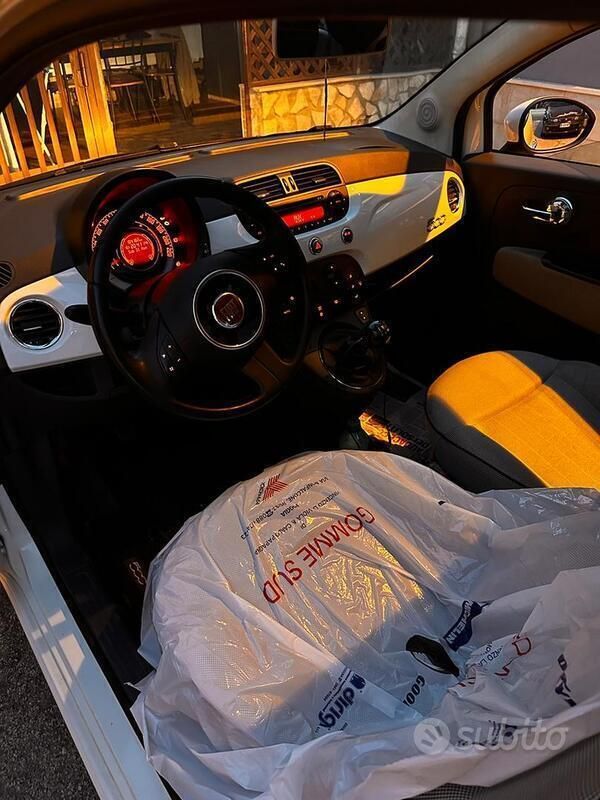 Usata Fiat 500 95 CV (69 kW) 2011 Bianco Utilitaria
