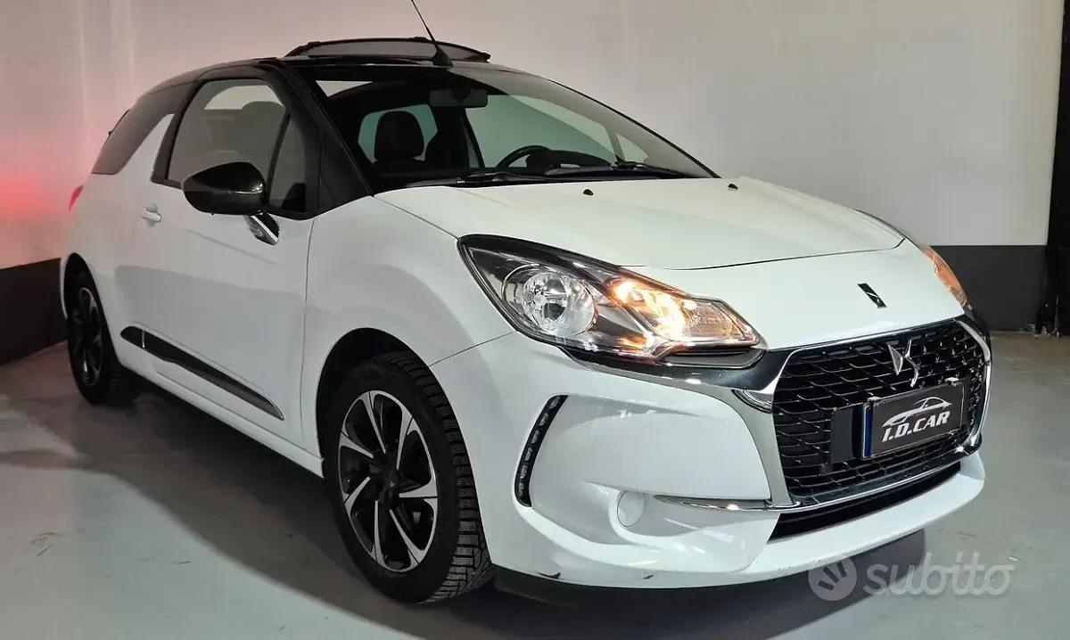 Usata DS Automobiles DS3 Sport Chic 110 CV (80 kW) 2018 Bianco Cabrio