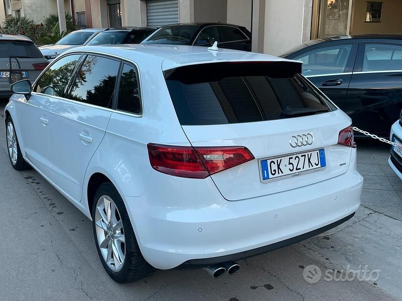 Usata Audi A3 Attraction 150 CV (110 kW) 2015 Bianco Berlina