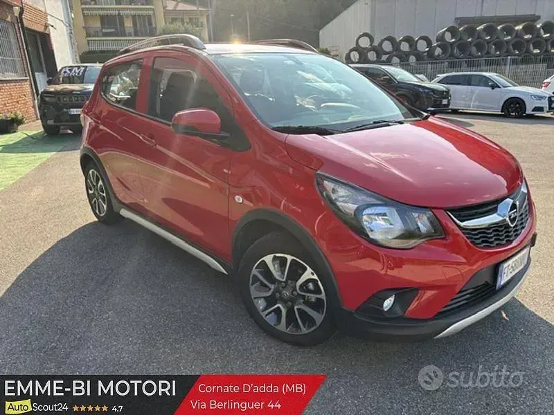 Usata Opel Karl Rocks 73 CV (53 kW) 2019 Rosso Utilitaria
