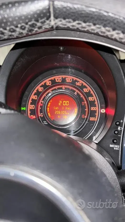 Usata Fiat 500 75 CV (55 kW) 2009 Bluazzurro Cabrio