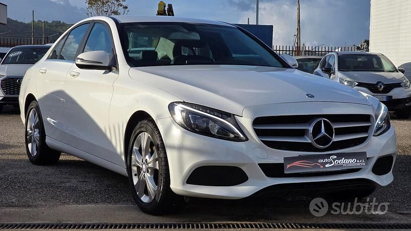 Usata Mercedes C180 Executive 116 CV (85 kW) 2017 Bianco Berlina