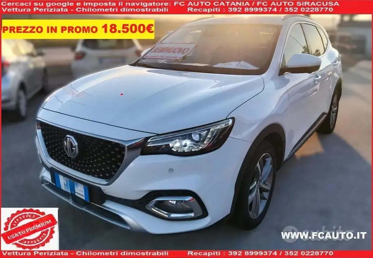 Usata MG HS Luxury 162 CV (119 kW) 2023 Bianco SUV