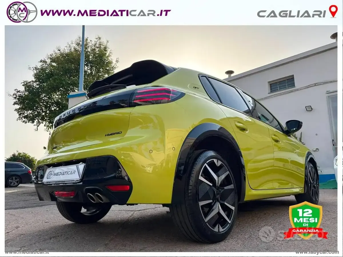 Usata Peugeot 208 GT 136 CV (100 kW) 2025 Giallo Utilitaria