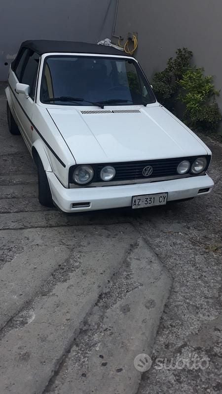 Usata VW Golf Cabriolet 50 CV (36 kW) 1983 Bianco Cabrio