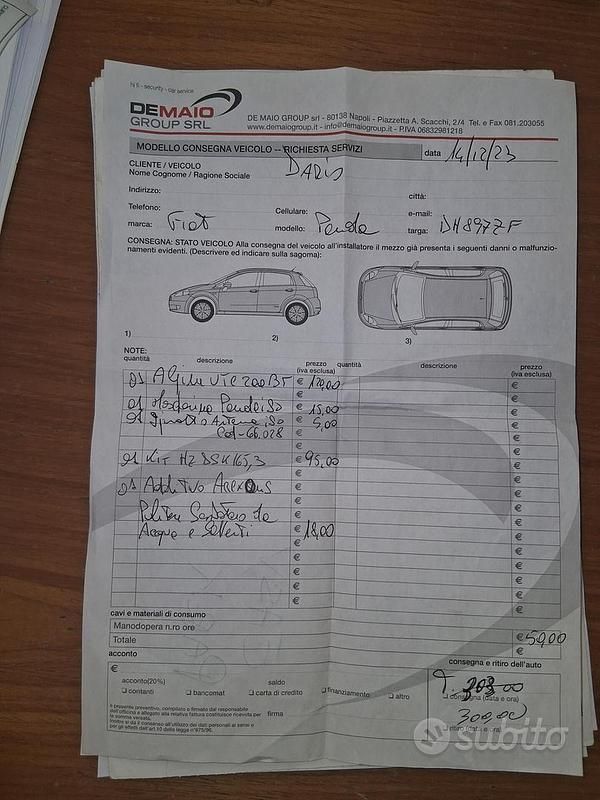 Usata Fiat Panda Emotion 59 CV (43 kW) 2007 Nero Utilitaria