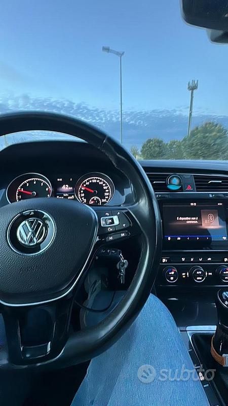 Usata VW Golf VII 110 CV (80 kW) 2017 Bianco Berlina