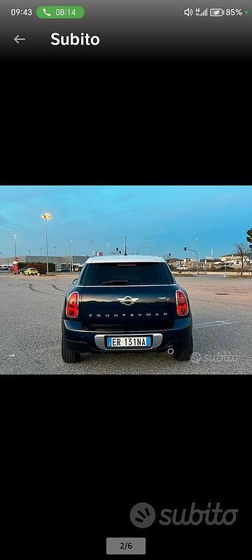 Usata Mini One D Countryman 111 CV (81 kW) 2013 Blu SUV