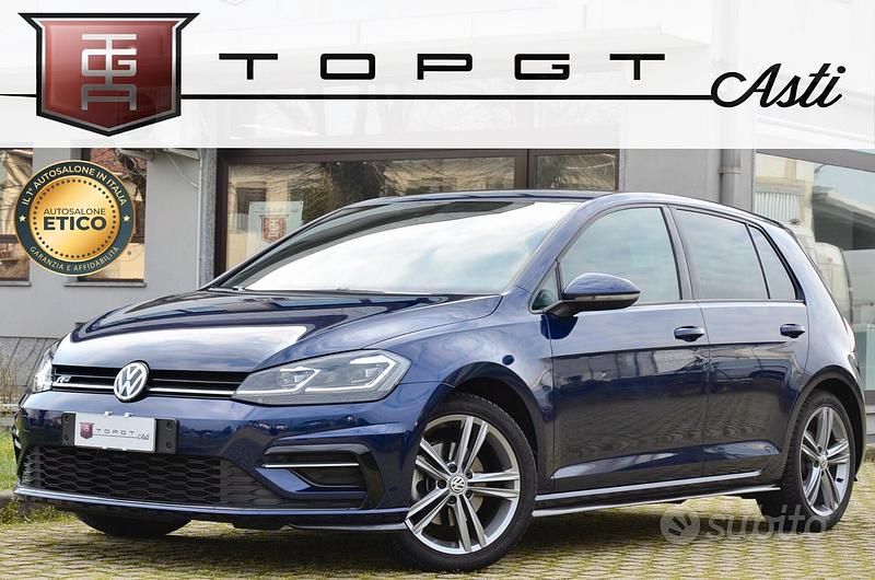 Usata VW Golf VII R-line 150 CV (110 kW) 2020 Blu Berlina