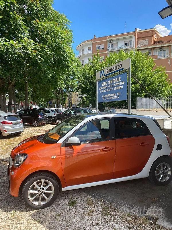 Usata Smart ForFour Passion 71 CV (52 kW) 2015 Arancione Utilitaria