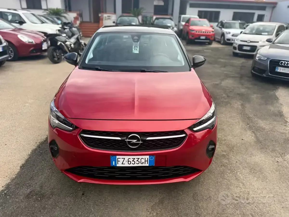 Usata Opel Corsa Elegance 75 CV (55 kW) 2020 Rosso Utilitaria