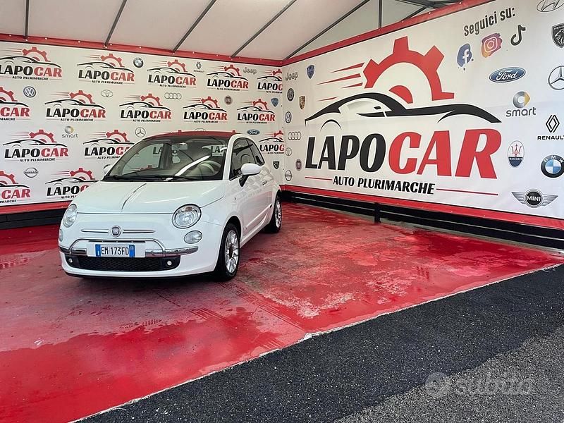 Bianco Usata 2012 Fiat 500C Lounge Cabrio | 6990 € (Buon prezzo) - Immagine 1/4