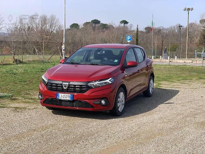 Usata Dacia Sandero Expression 91 CV (66 kW) 2022 Rosso Utilitaria